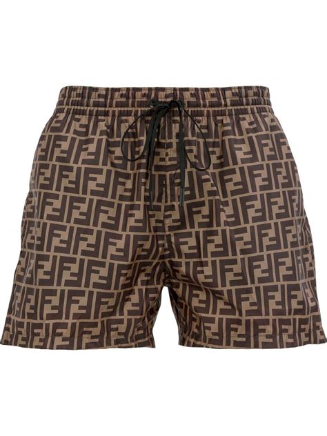 fendi men trunks|brown fendi shorts.